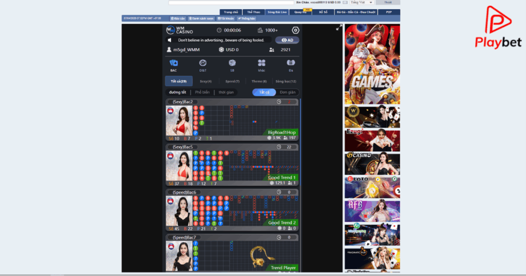Live casino